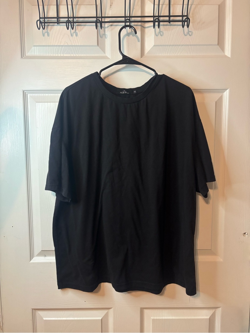 Woman’s Oversized Black Activewear T-Shirt